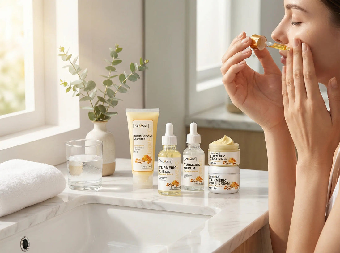 "Your Complete Turmeric Ritual: Cleanse, Hydrate, and Brighten in Five Essential Steps" - Unica Beauty Essentials