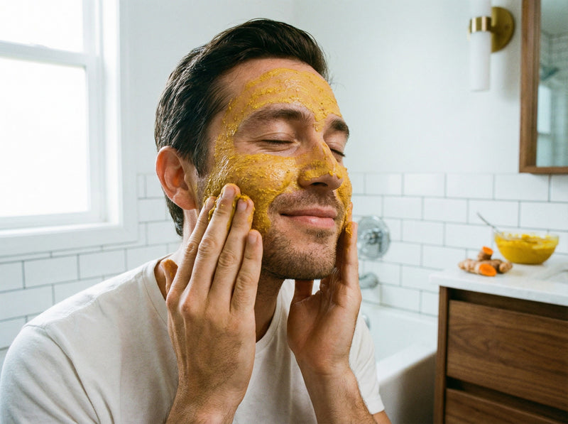 Golden Glow Turmeric Exfoliating Facial Scrub – Brighten, Hydrate & Renew.