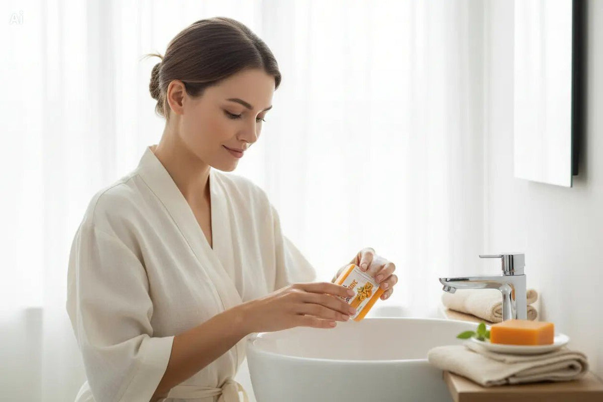 ✨ Golden Glow Turmeric Facial Soap - Unica Beauty Essentials