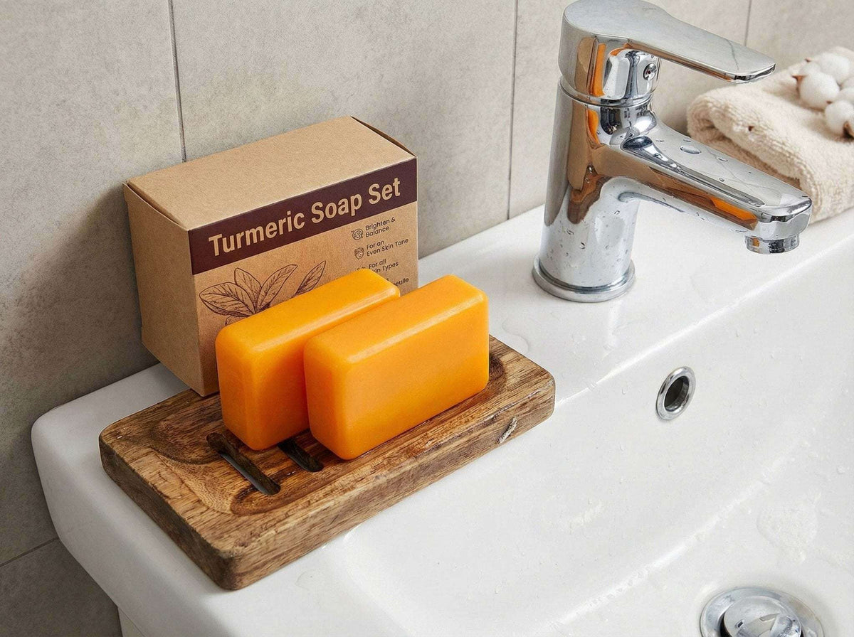 Luminous Renewal Turmeric Soap Set – Brighten, Hydrate & Revitalize.