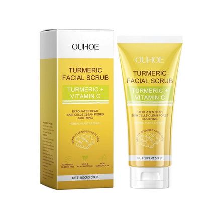 Golden Glow Turmeric Exfoliating Facial Scrub – Brighten, Hydrate & Renew.