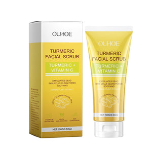 Golden Glow Turmeric Exfoliating Facial Scrub – Brighten, Hydrate & Renew.