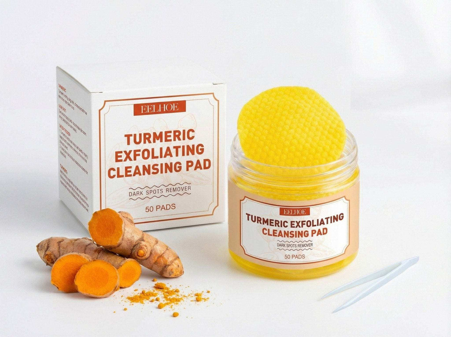 ✨ Radiant Renewal Turmeric Exfoliating Cleansing Pads – Brighten & Refresh.
