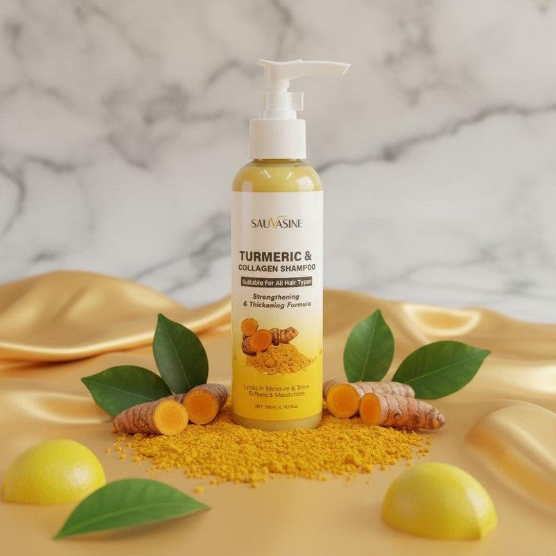 Golden Renewal Turmeric Shampoo – Uplift, Soothe & Shine.