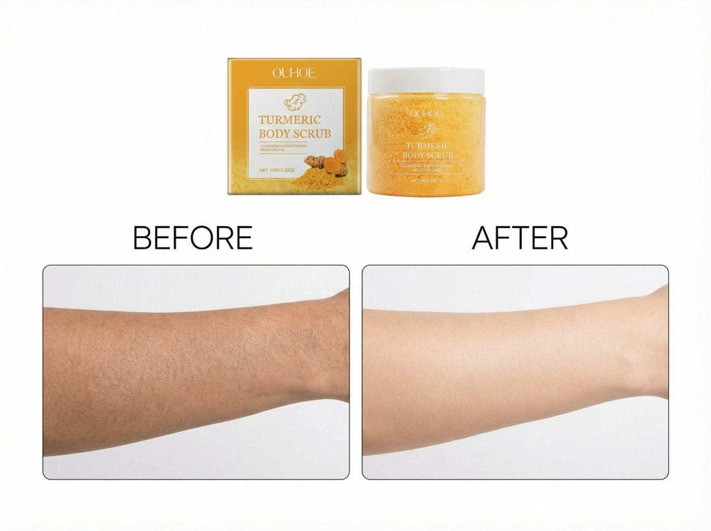 ✨ Turmeric Radiance Ritual Body Scrub – Reveal, Renew & Shine.