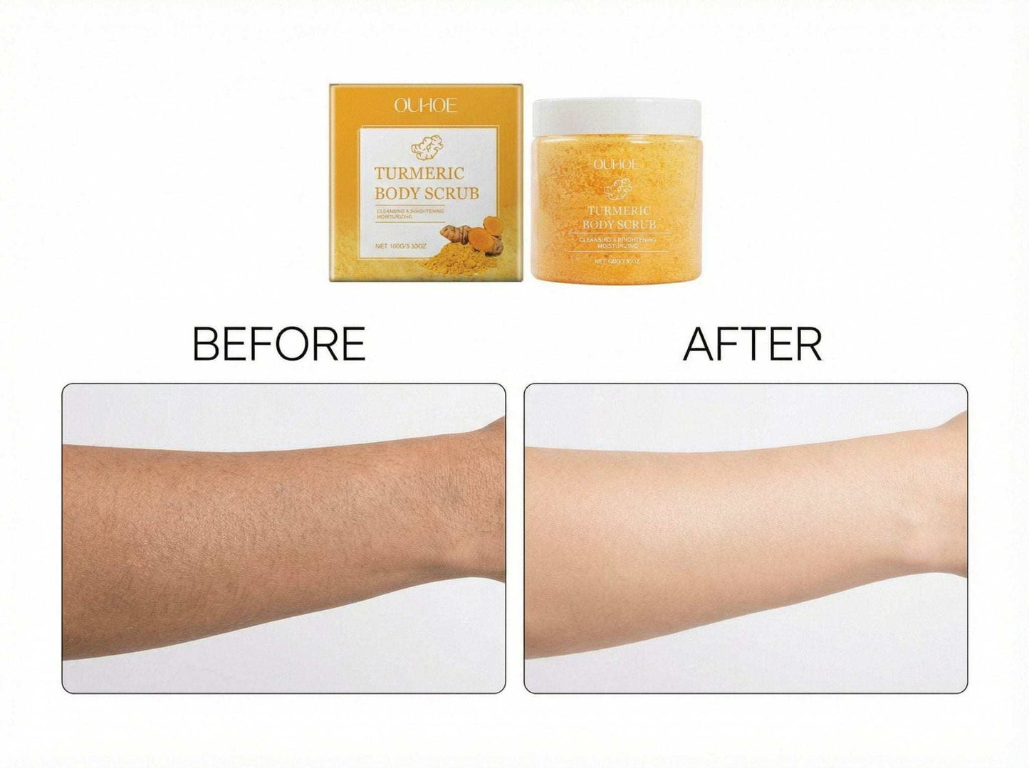 ✨ Turmeric Radiance Ritual Body Scrub – Reveal, Renew & Shine.