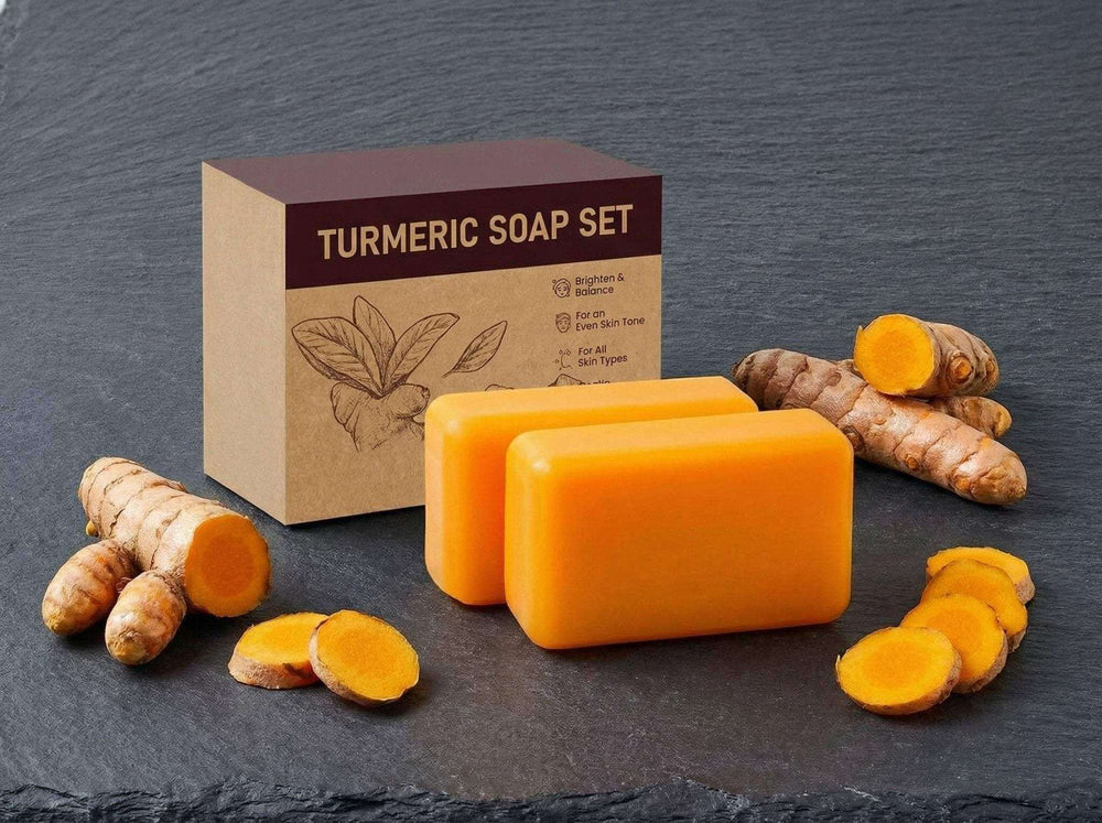 Luminous Renewal Turmeric Soap Set – Brighten, Hydrate & Revitalize.