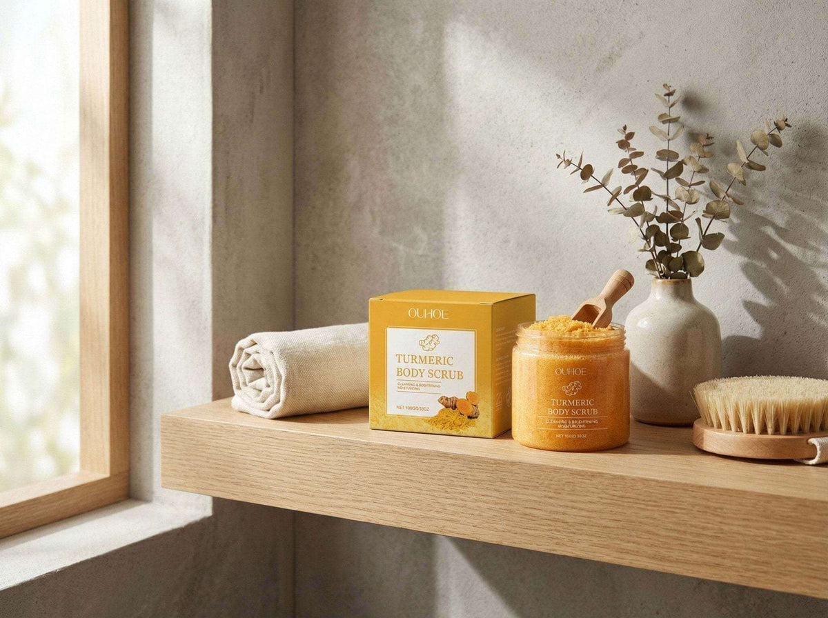 ✨ Turmeric Radiance Ritual Body Scrub – Reveal, Renew & Shine.
