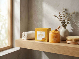 ✨ Turmeric Radiance Ritual Body Scrub – Reveal, Renew & Shine.