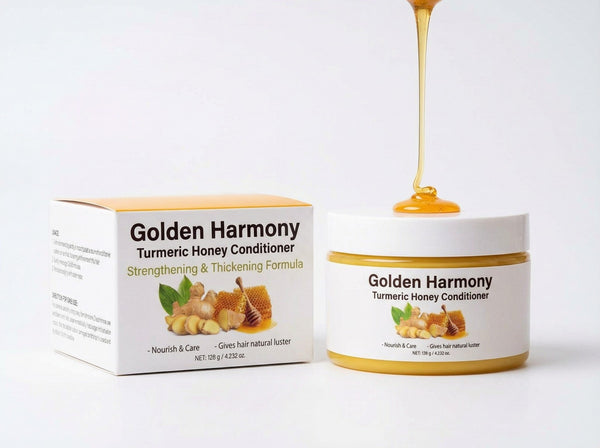✨ Golden Harmony Turmeric & Honey Conditioner – Nourish, Strengthen & Shine.