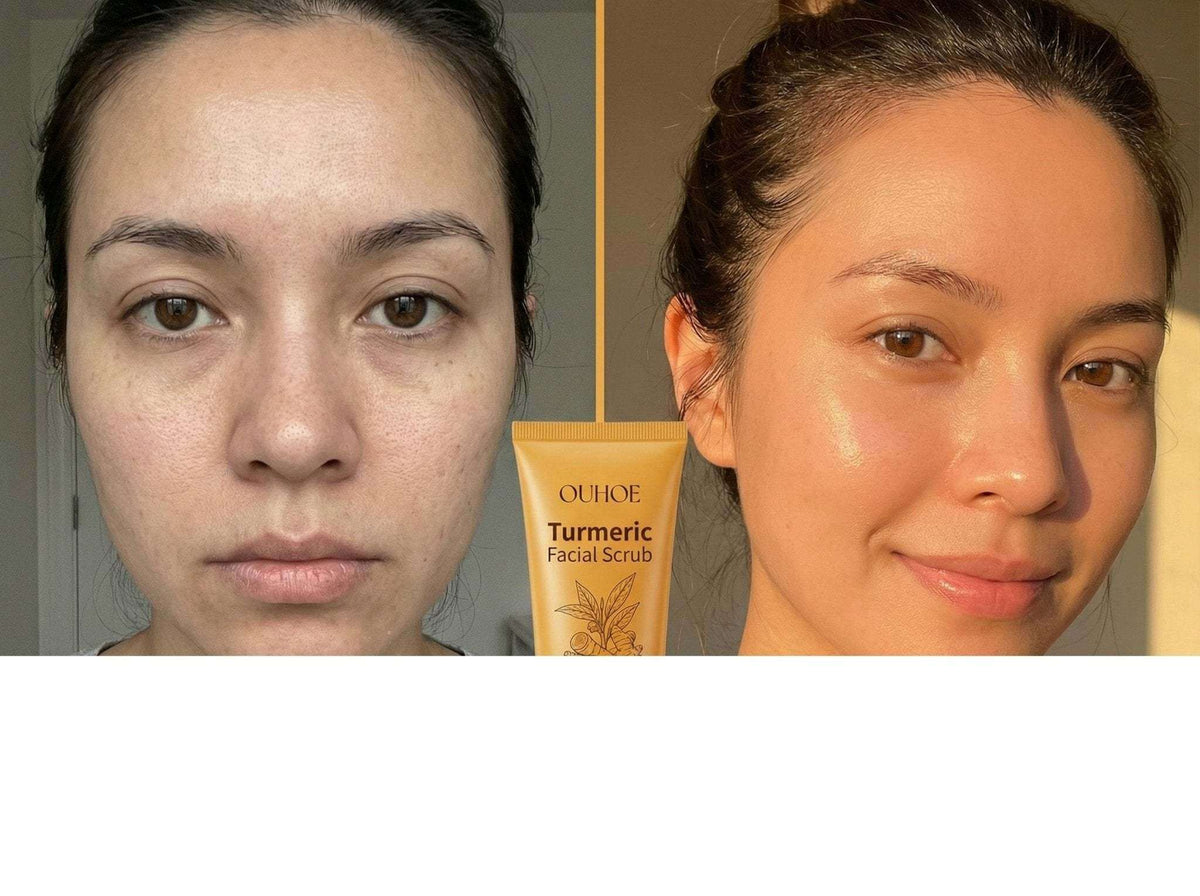 Golden Glow Turmeric Exfoliating Facial Scrub – Brighten, Hydrate & Renew - Unica Beauty Essentials