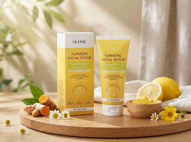 Golden Glow Turmeric Exfoliating Facial Scrub – Brighten, Hydrate & Renew - Unica Beauty Essentials