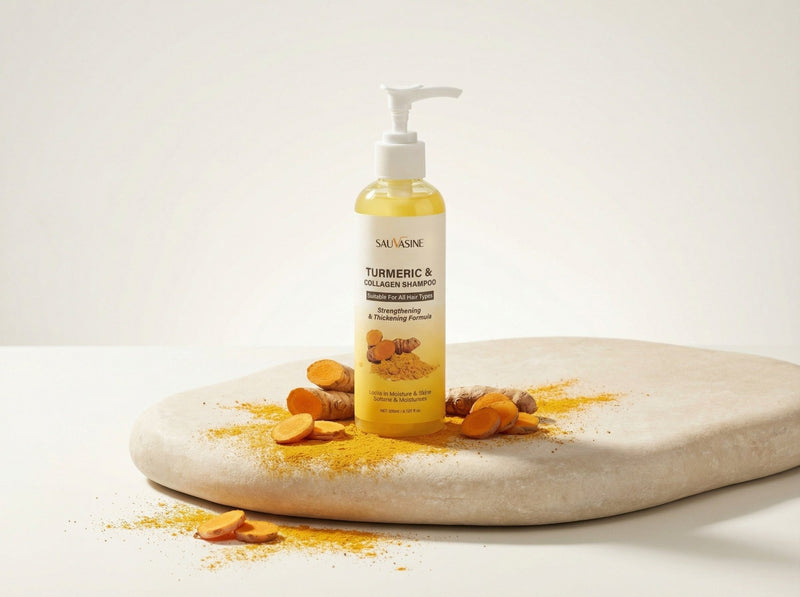 Golden Renewal Turmeric Shampoo – Uplift, Soothe & Shine.