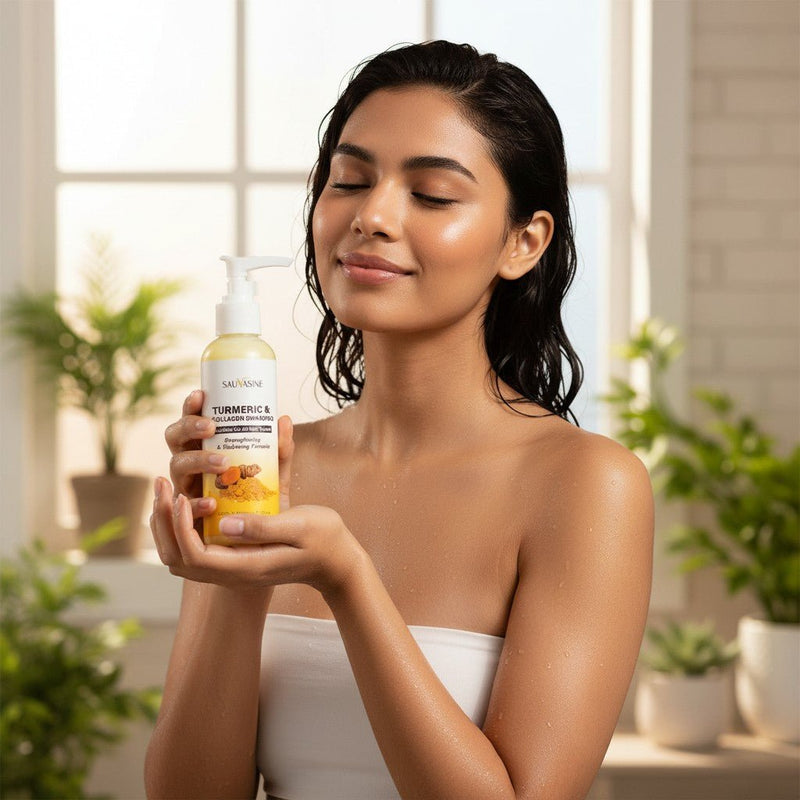 Golden Renewal Turmeric Shampoo – Uplift, Soothe & Shine.