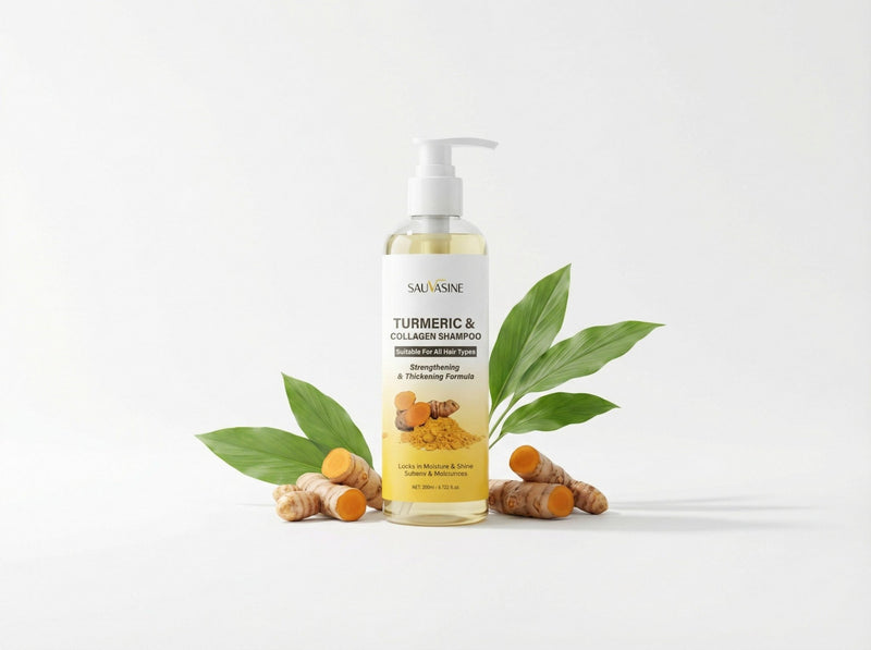 Golden Renewal Turmeric Shampoo – Uplift, Soothe & Shine.