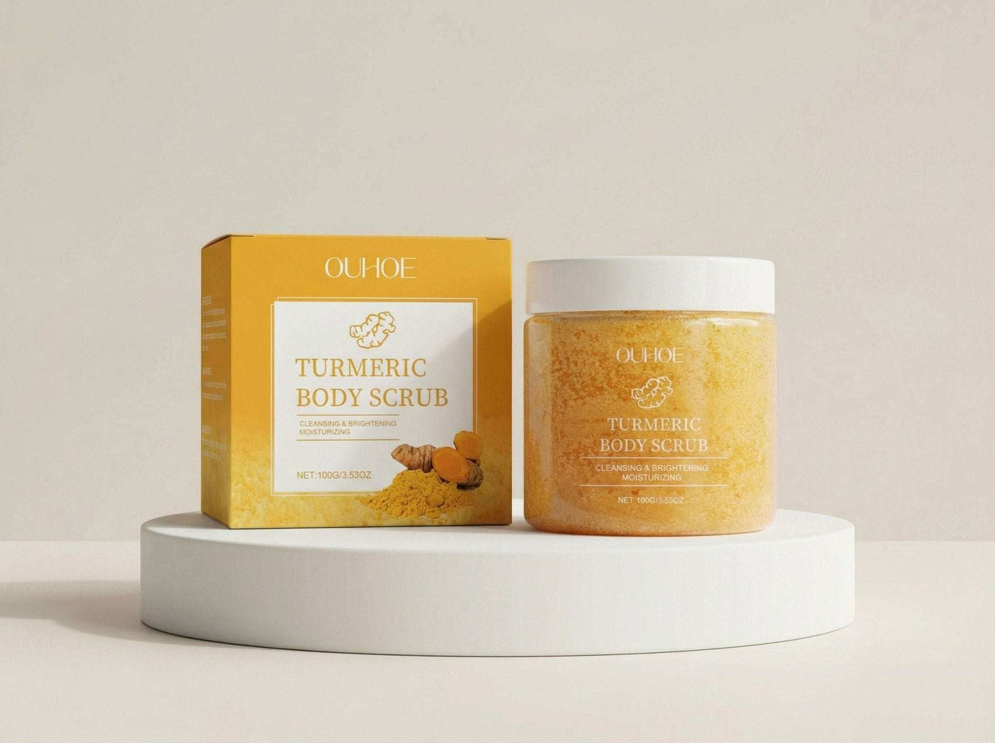 ✨ Turmeric Radiance Ritual Body Scrub – Reveal, Renew & Shine.