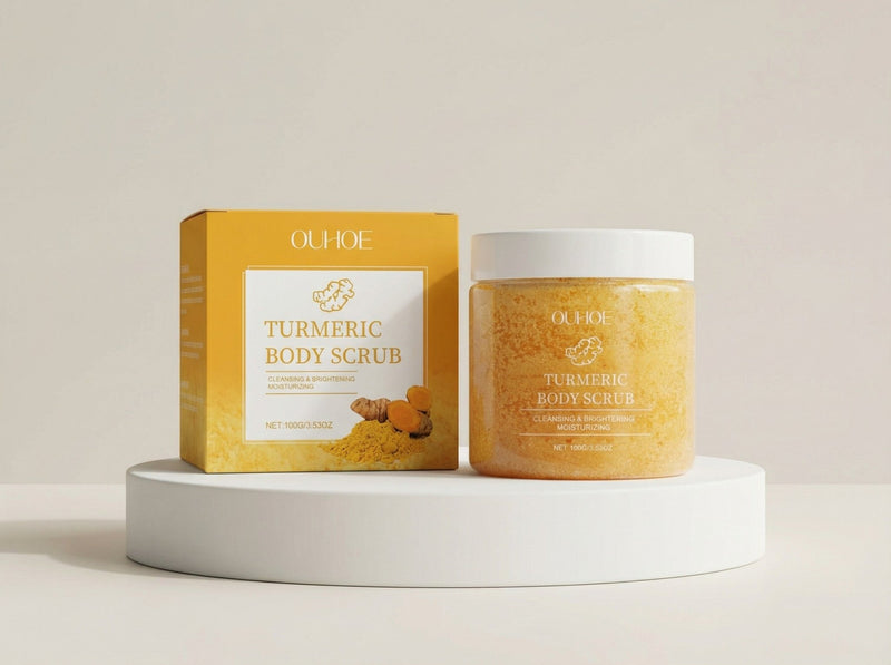 ✨ Turmeric Radiance Ritual Body Scrub – Reveal, Renew & Shine.